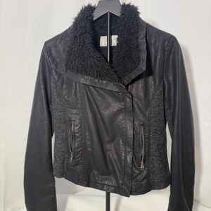 Miss Me Motocross Jacket Sz Med Black